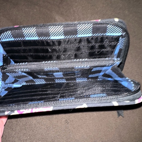 Vera Bradley Black and Pink Wallet with Floral Design - Picture 3 of 3